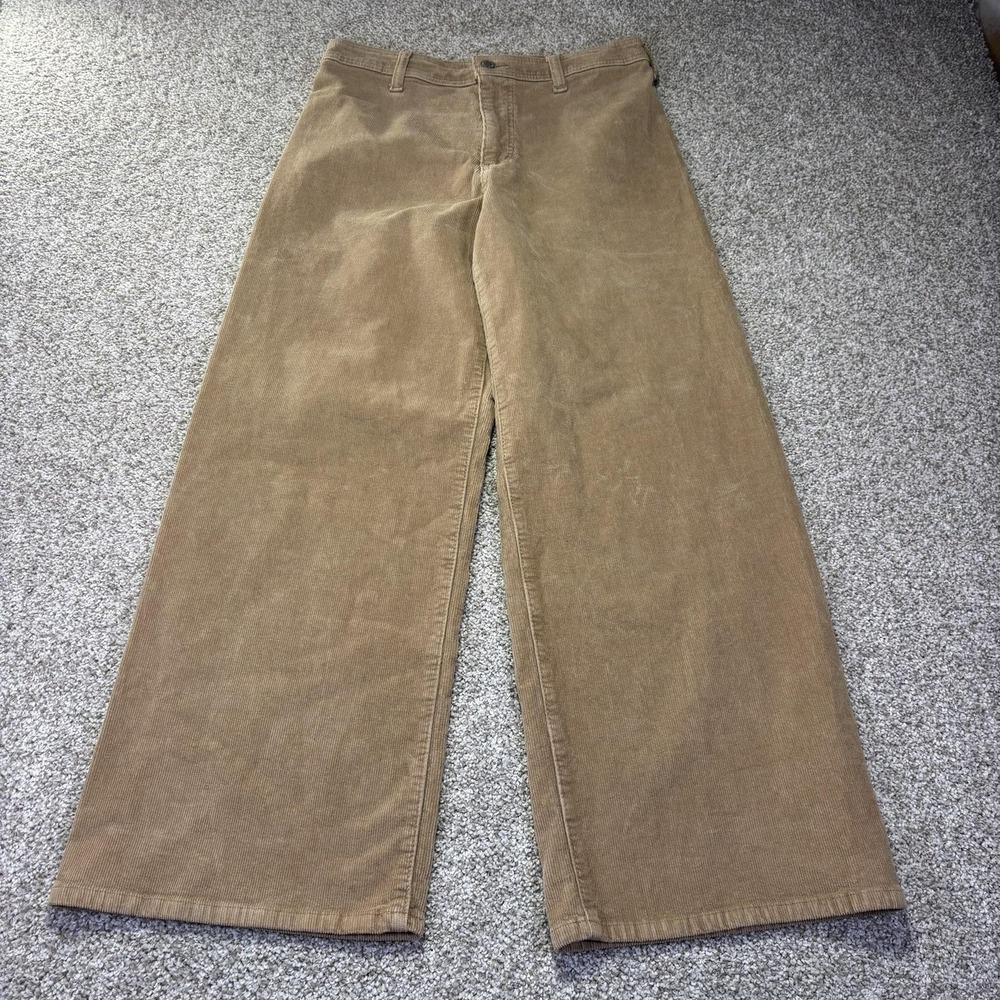 Universal Thread Pants Womens 8 Brown Corduroy Sailor Wide Leg Chino Casual